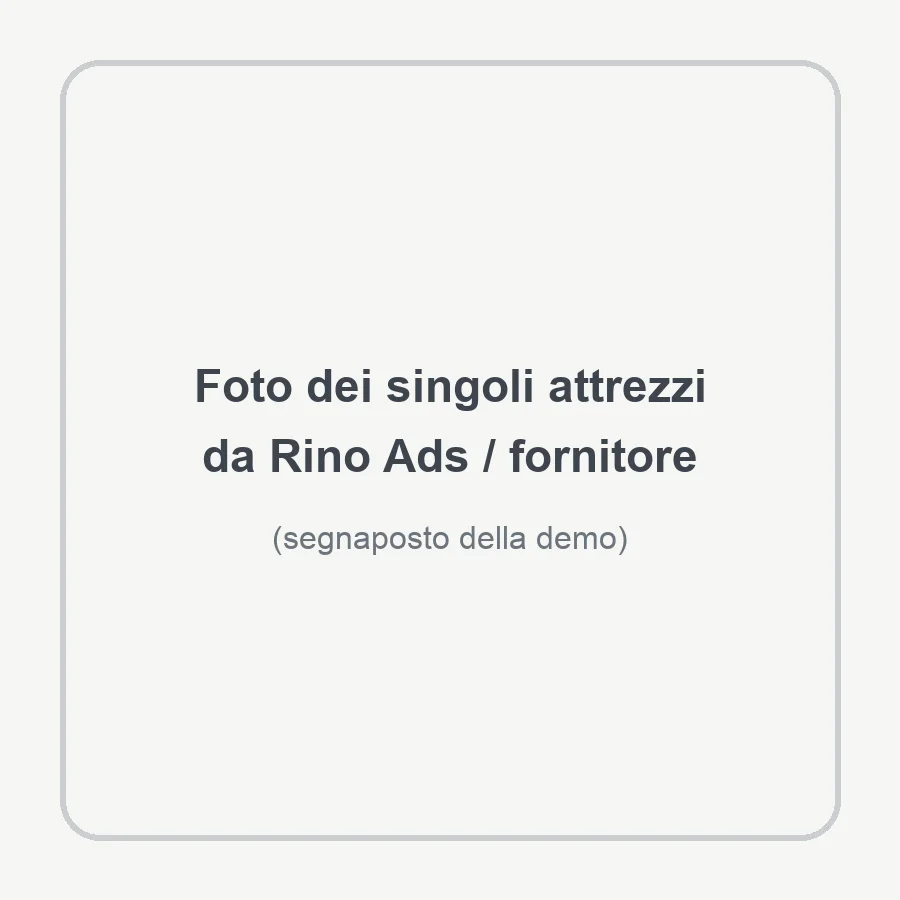 Segnaposto: attrezzi in uso